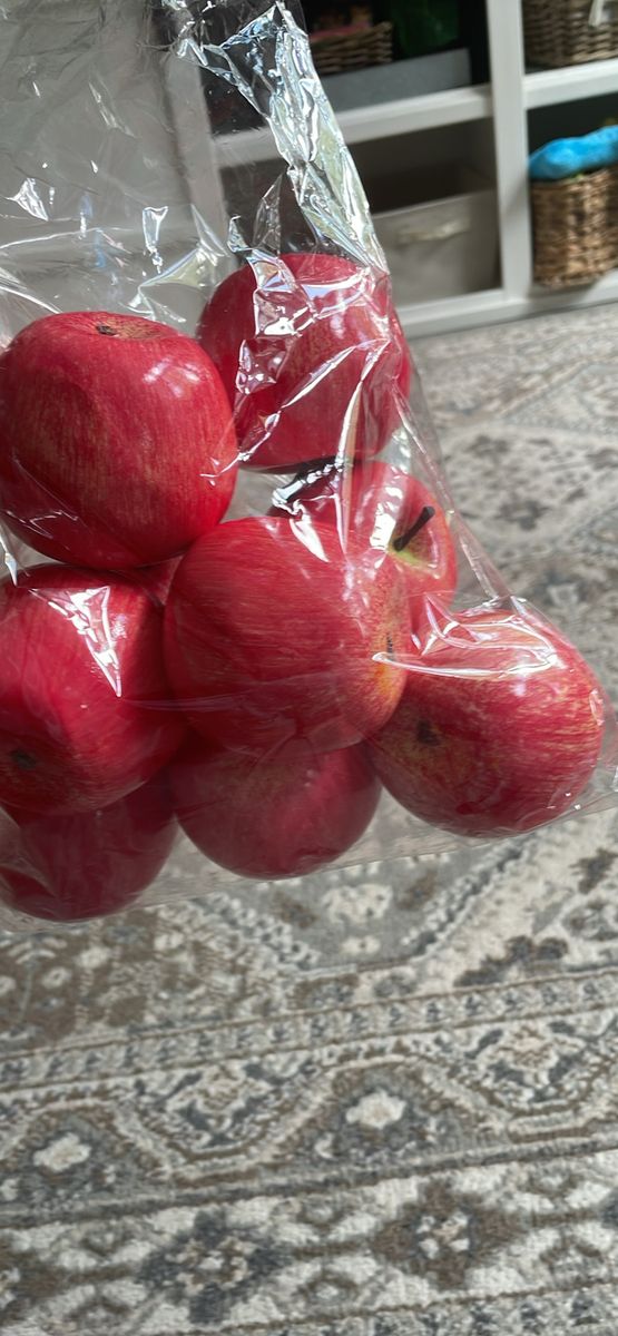 Fake faux Fruit Artificial Apples, Set of 9