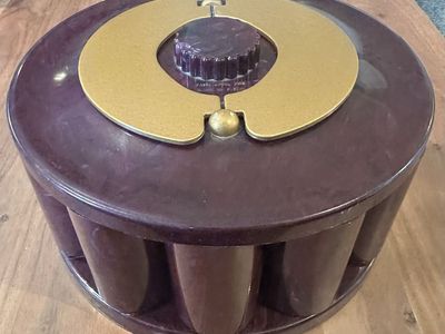 Vintage Rotating Poker Chip Set – Mid Century