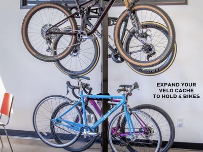 Feedback Sports 4‑Bike Vertical Storage Rack – Heavy Duty