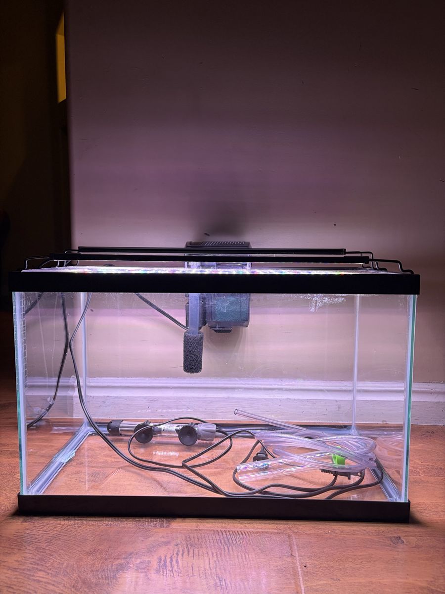 10 Gallon Aquarium Fish Tank Kit
