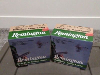 2 Boxes Remington Gun Club Target Loads 12 Gauge Shotgun Shells