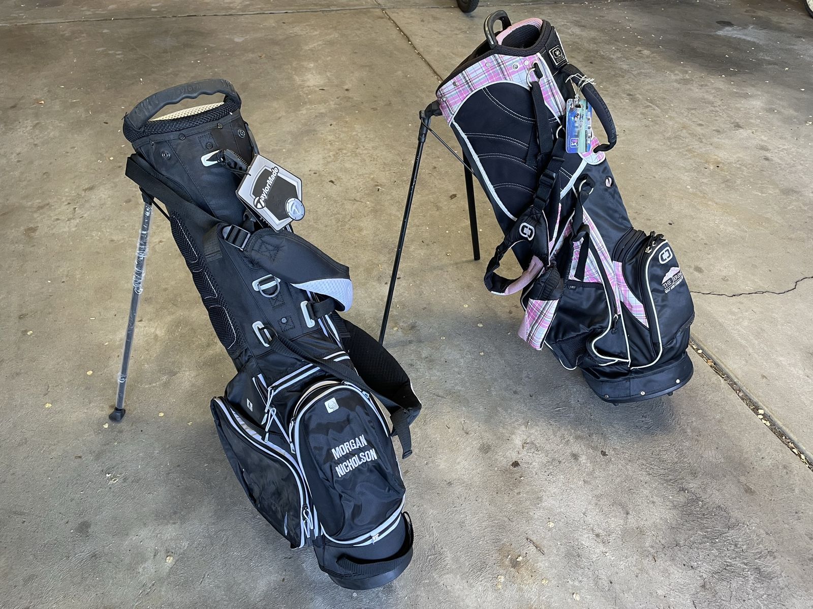 Ogio and Taylormade golf bags