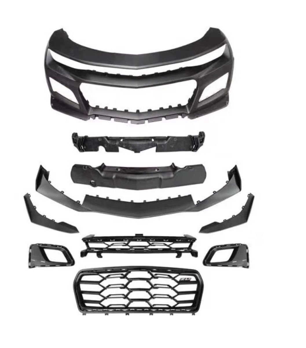Unpainted Chevrolet Camaro ZL1 1LE Conversion Front Bumper Kit (16-18 Camaro)