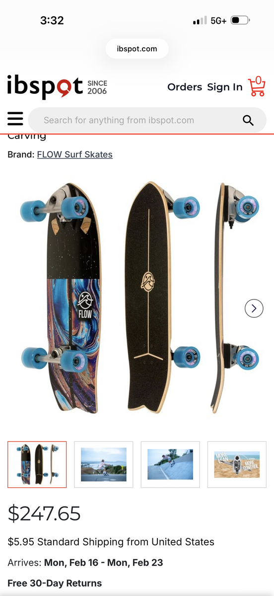 Flow Surf Skateboard