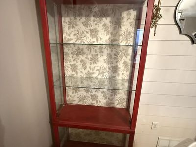 Red Curio Cabinet