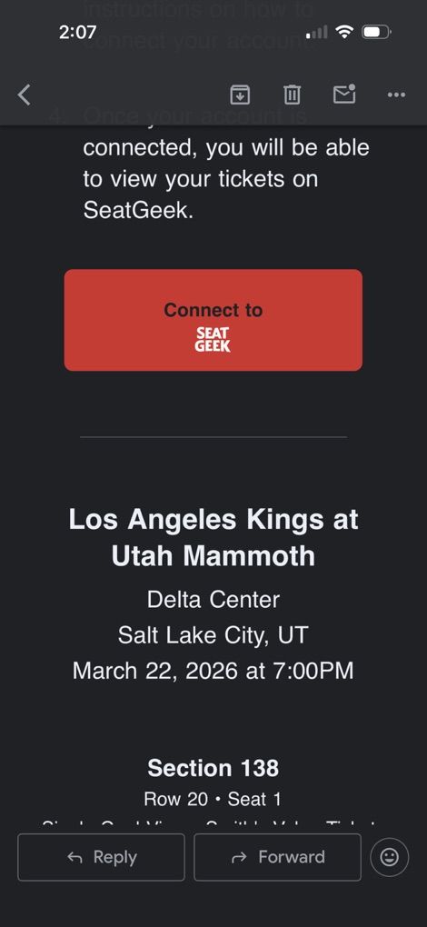 Mammoth /LAKings tickets $35 Each