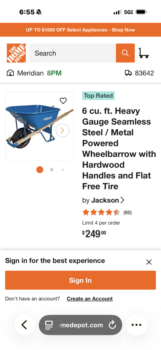 Wheel barrow