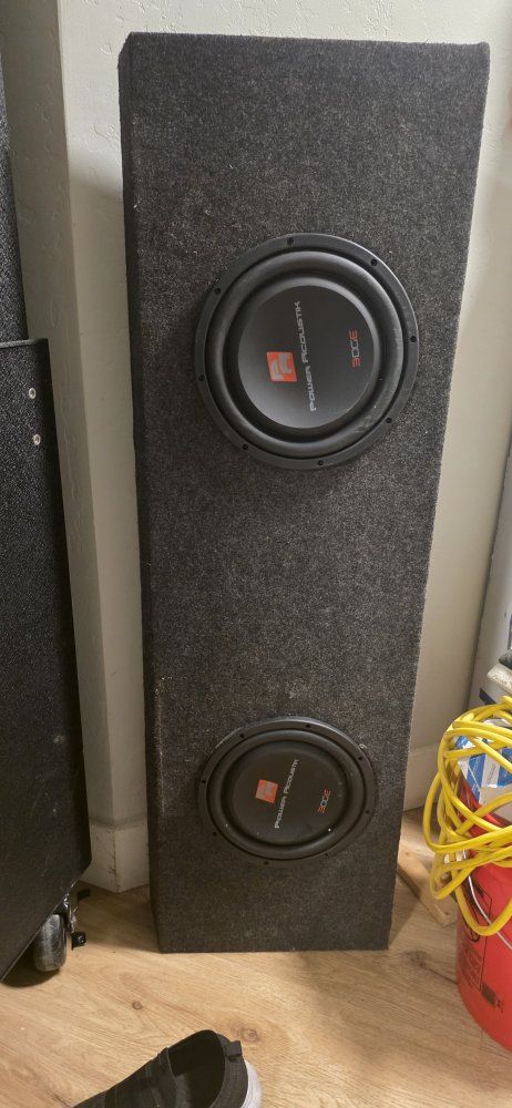 Power Acoustik EW-104S 10" 600W RMS Edge Series Single 4-Ohm Car Audio Subwoofer