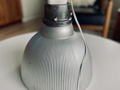 Vintage Industrial Pittsburgh Mercury Glass Light