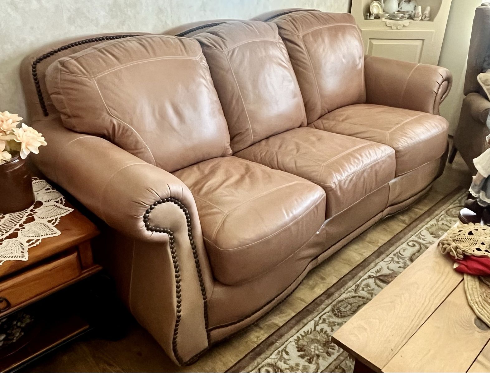 Like New Leather Sofa