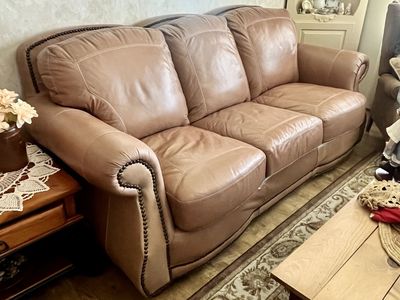 Like New Leather Sofa