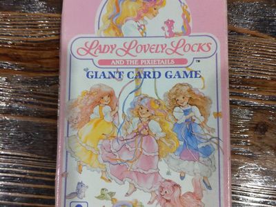 1987 Golden Lady Lovely Locks and the Pixietails Giant Card Game - 40 Cards, 3.375" x 5.75"