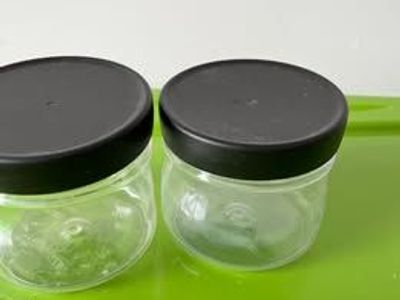 Duo Tupperware 19 oz Storage Jars – With Spoon Clips