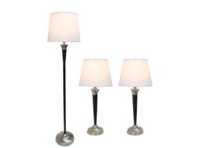 Red Barrel Studio 3 Piece Metal Table Lamp