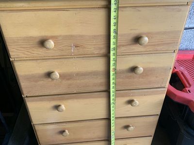 Wooden Dresser/Chest of Drawers - 48" Tall, 5 Drawers