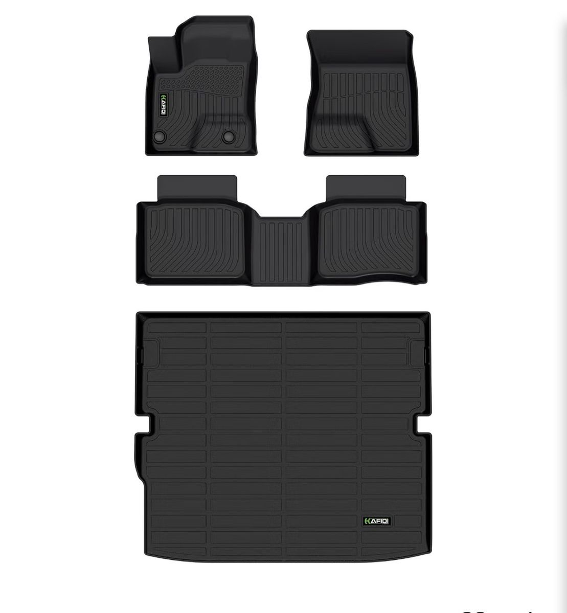 HAFIDI All-Weather Custom Fit Car Floor Mats & Cargo Liner for Mitsubishi Outlander PHEV 2023-2025