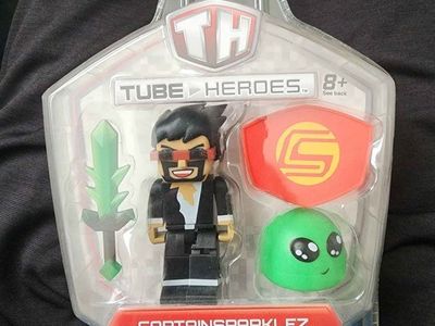 Tube Heroes CaptainSparklez Action Figure with Slime Sword & Alien Head Jazwares