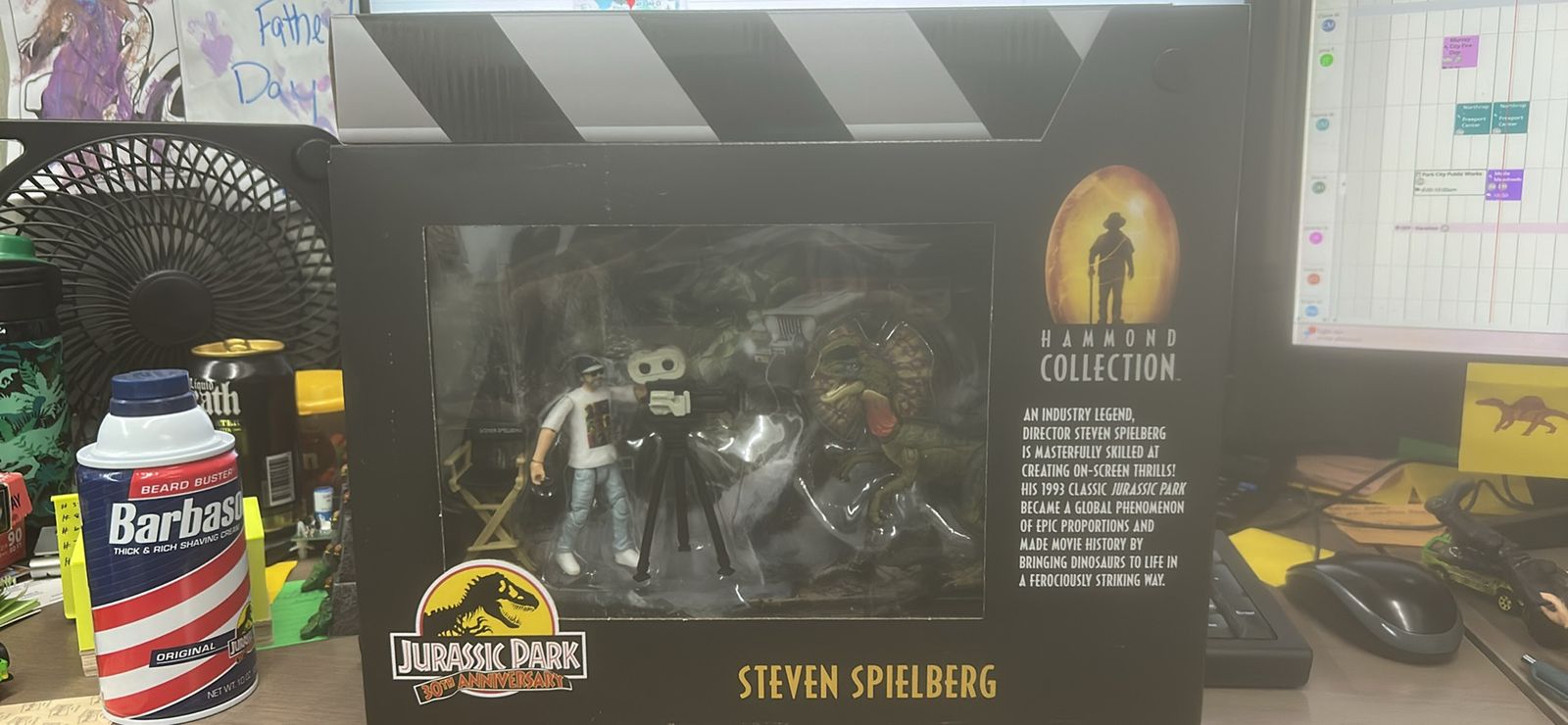 SDCC Jurassic Park Hammond Collection Steven Spielberg and Dilophosaurus Set SEALED *2 AVAILABLE*