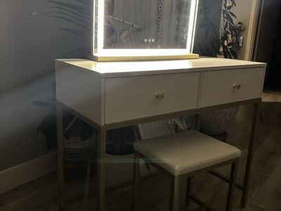 Vanity and mirror