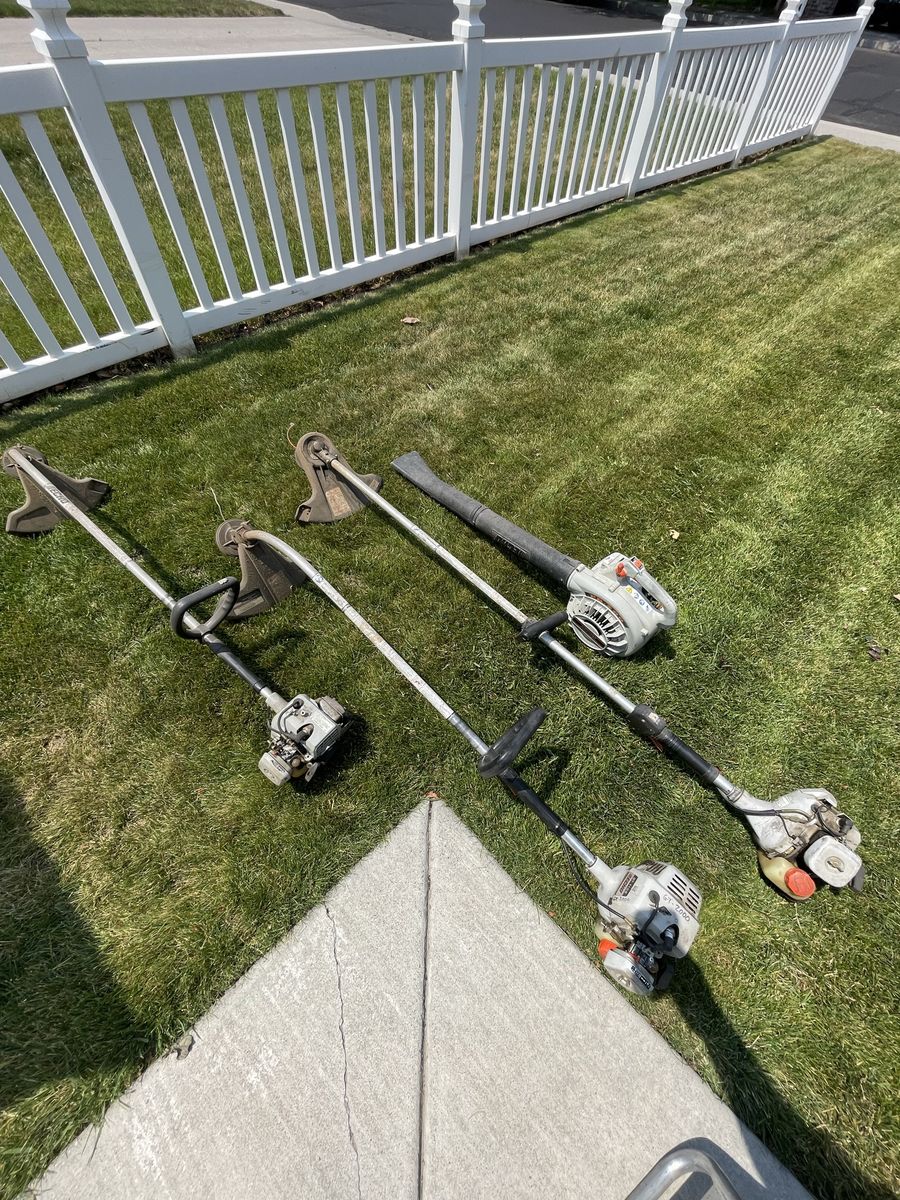 Echo PB-200 Power Blower & three GT-2000 String Trimmers