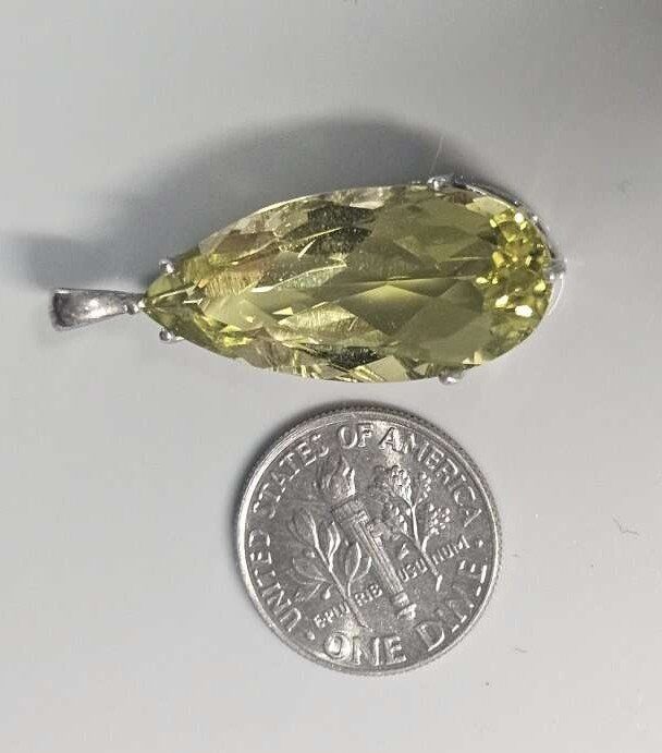 925 Citrine Pendant