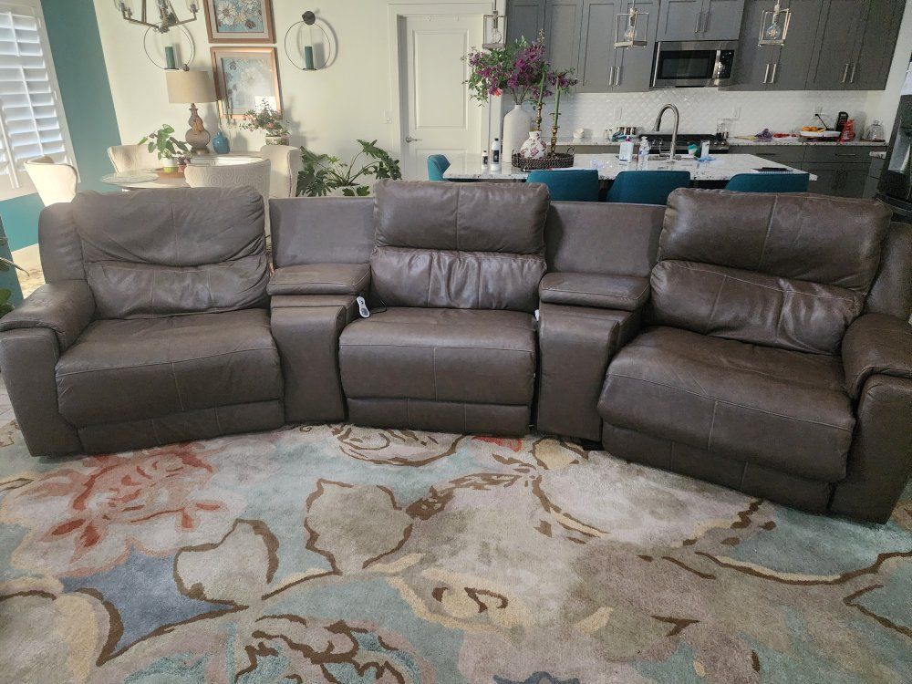 Electronic reclining couch.