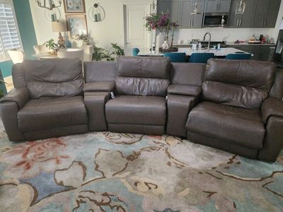 Electronic reclining couch.
