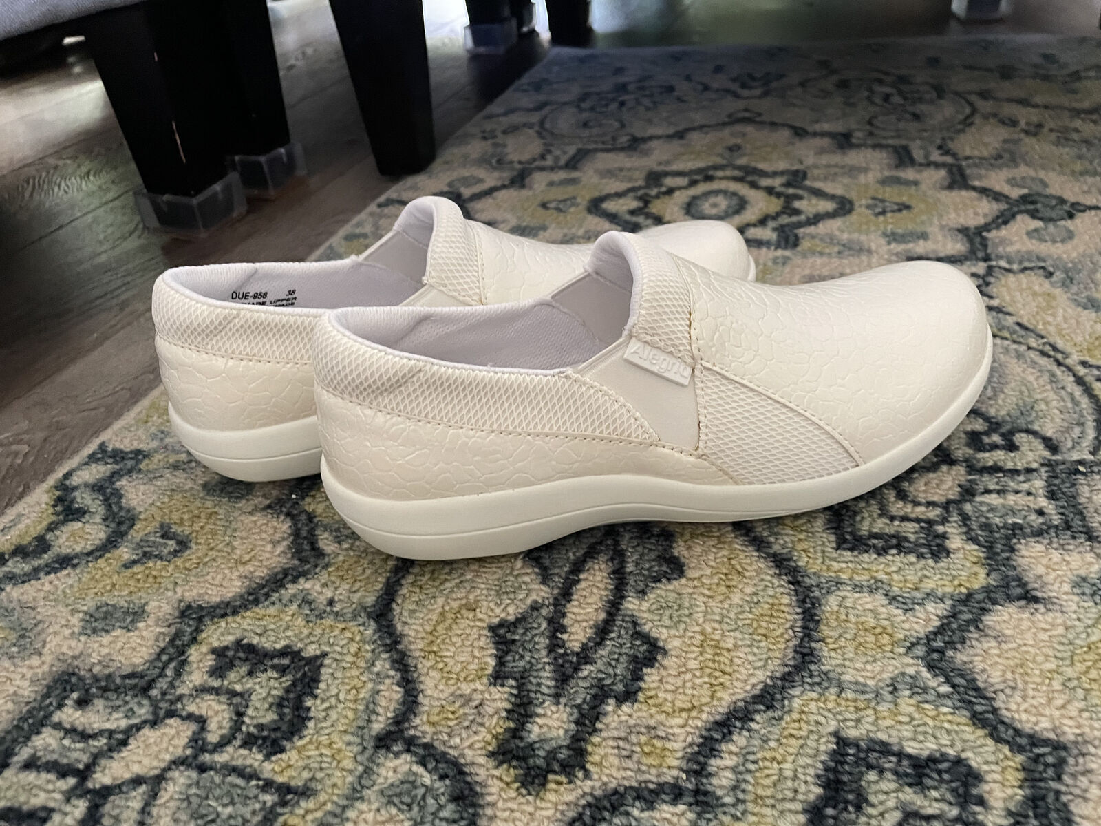 White Alegria Shoes by PG Lite (Size 38 Euro; Size 8 US)