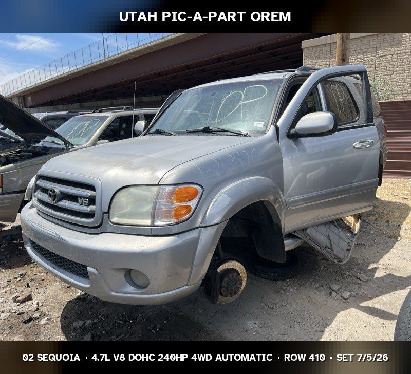 2002 Toyota Sequoia Parts - UTPAP Orem