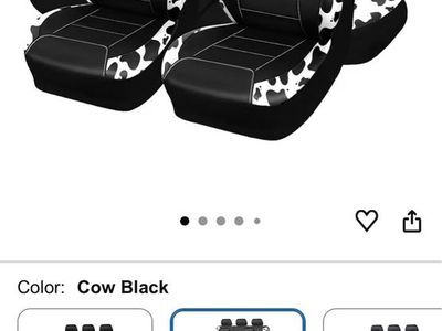 Cow Print Car Seat Covers