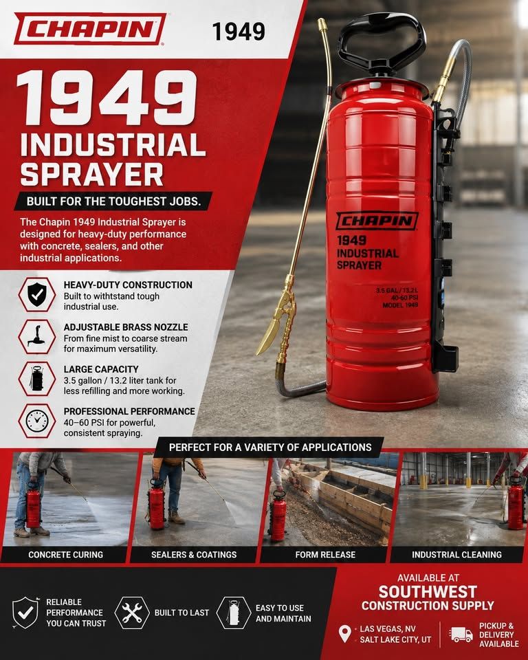 Rociador Industrial Chapin 1949 para Concreto – 3.5 Galones 