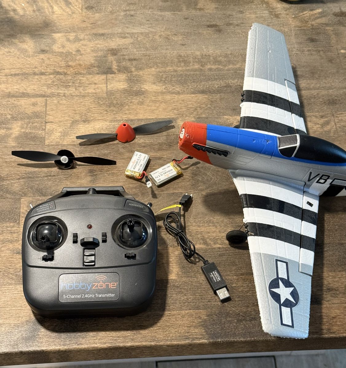 RC plane hobby zone p51d