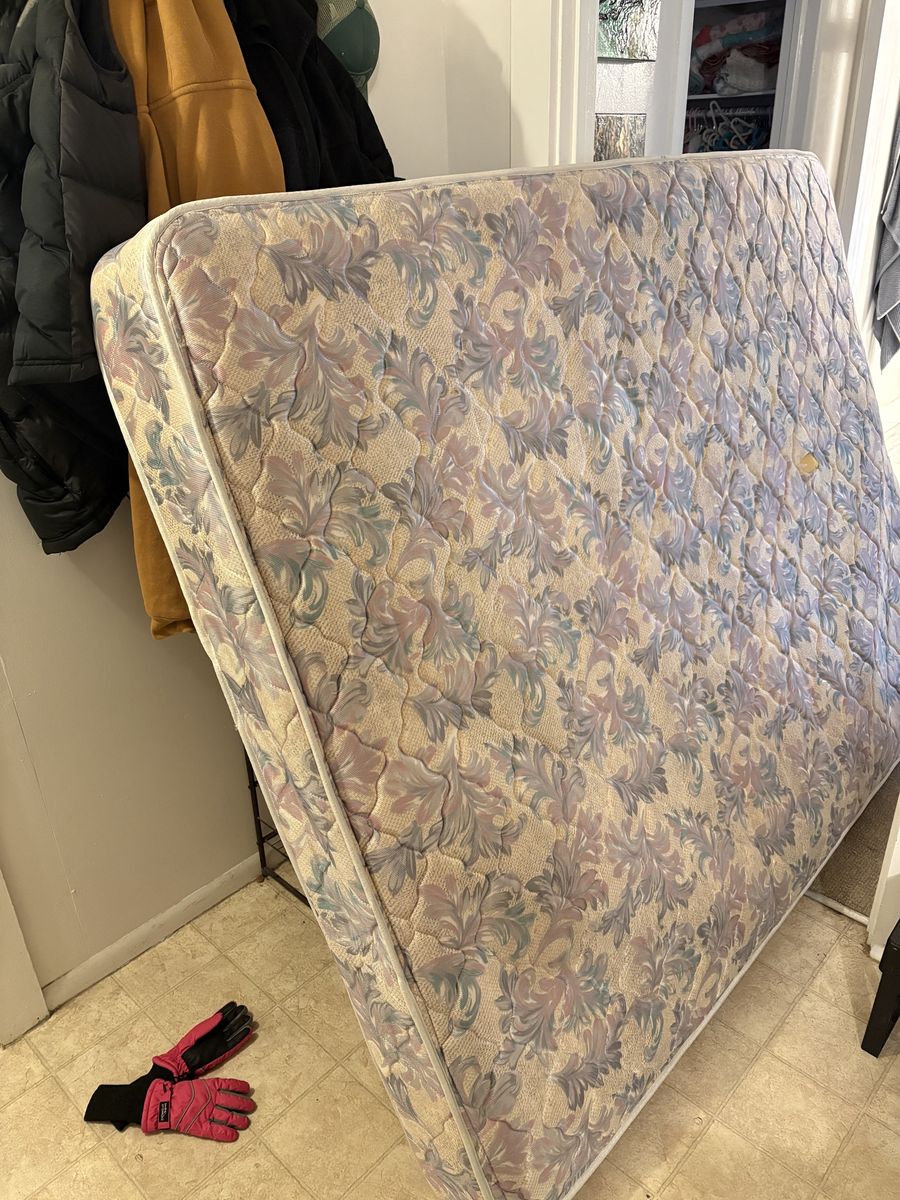 FREE Queen mattress with foam top