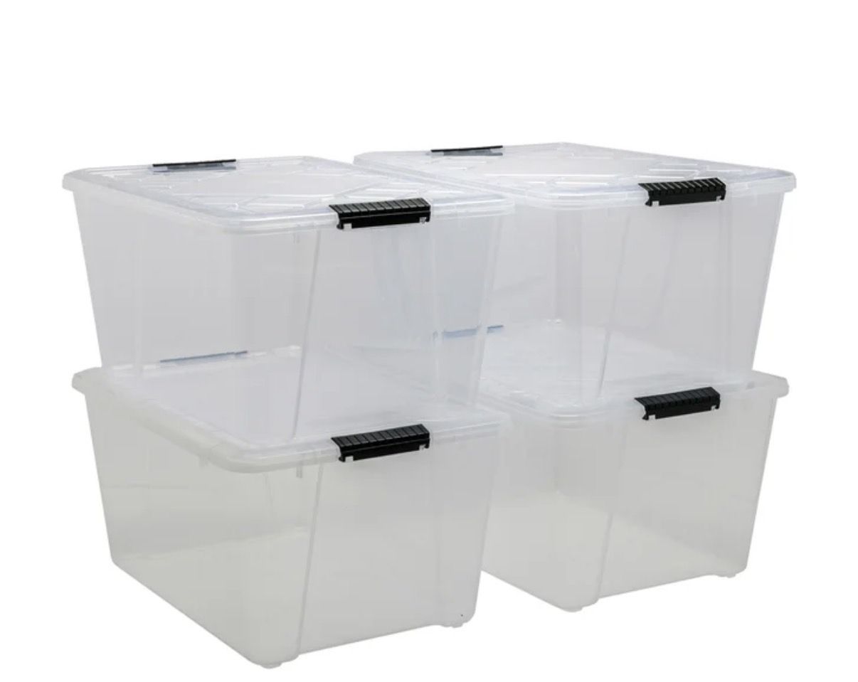 Greenmade Instaview 45-Quart Storage Box Lot Of 7