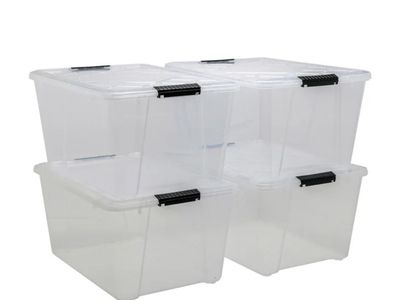 Greenmade Instaview 45-Quart Storage Box Lot Of 7