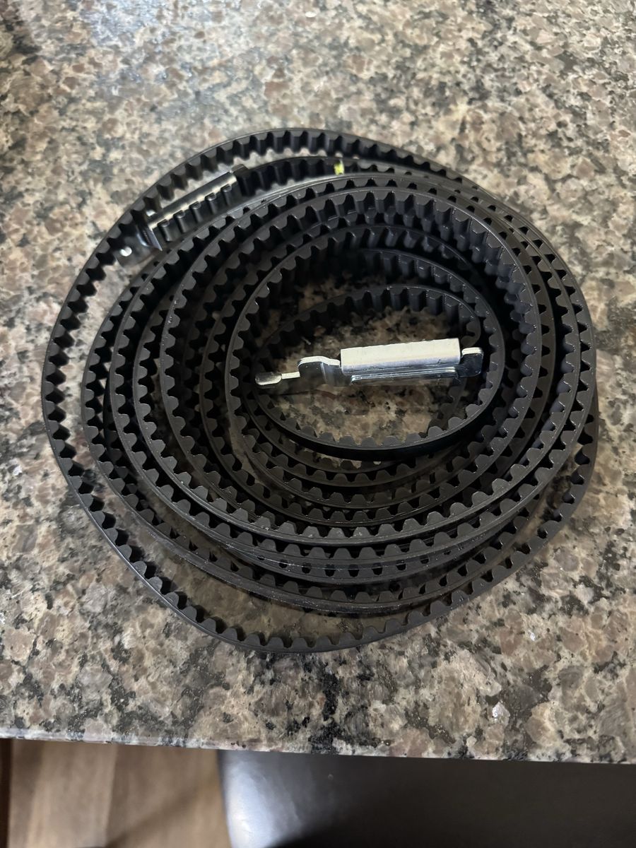 New Black Rubber Toothed Whisper Drive Belt for 7 ft Chamberlain Garage