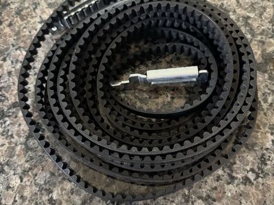 New Black Rubber Toothed Whisper Drive Belt for 7 ft Chamberlain Garage