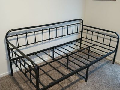 Day Bed Frame-Black, twin bed mattress size