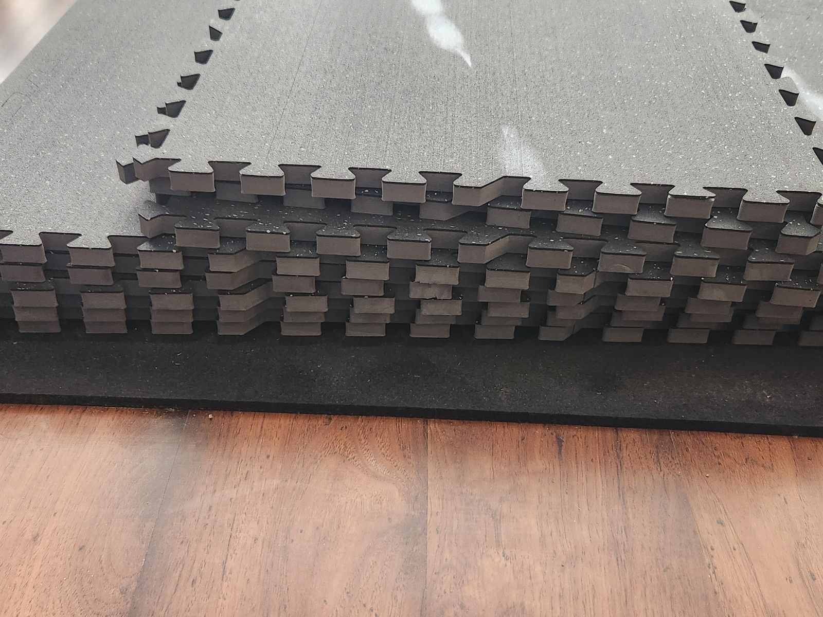 Gym or Shop Floor Tiles.  Rubberized, Interlocking