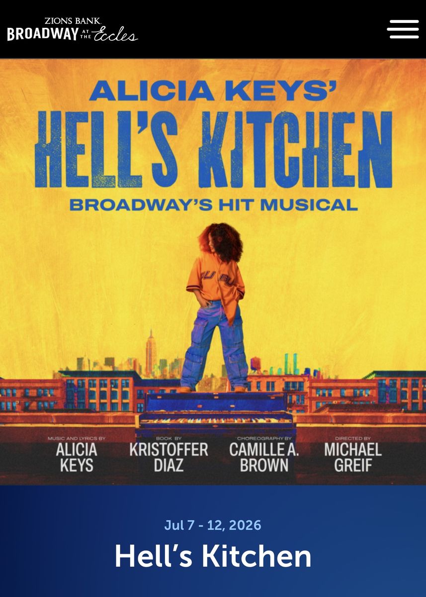 Alicia Keys' Hell's Kitchen Musical Ticket - Sat, July 11 - 1:00 PM