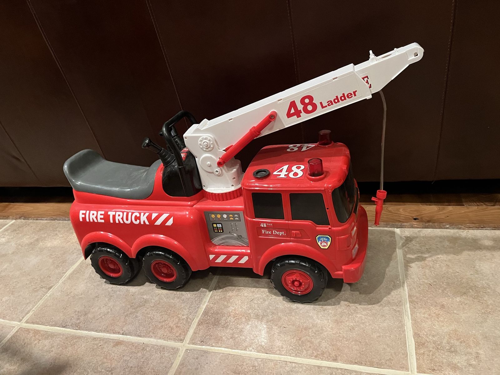 Kids Ride On Fire Truck Lights And Sounds