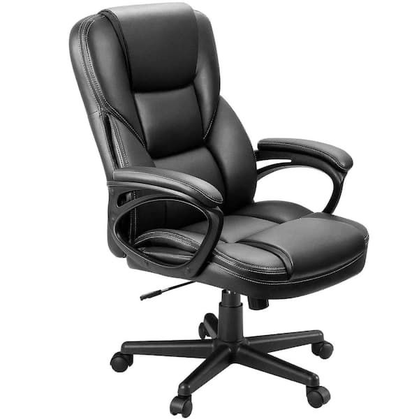 LACOO Big & Tall Black Leather Executive Chair