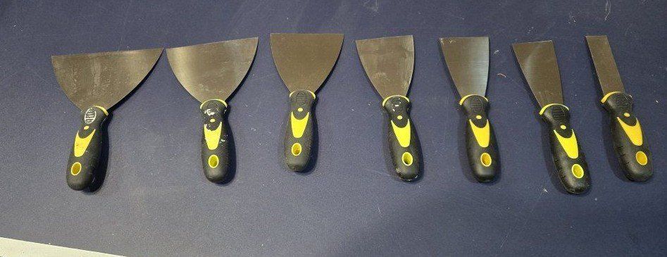 7 piece sheetrock knife putty knife set 4 brand ne