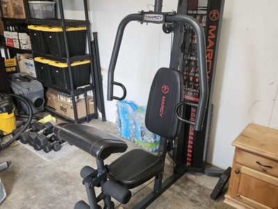Marcy MWM-988 Multi-Gym Home Workout System with 150lb Weight Stack