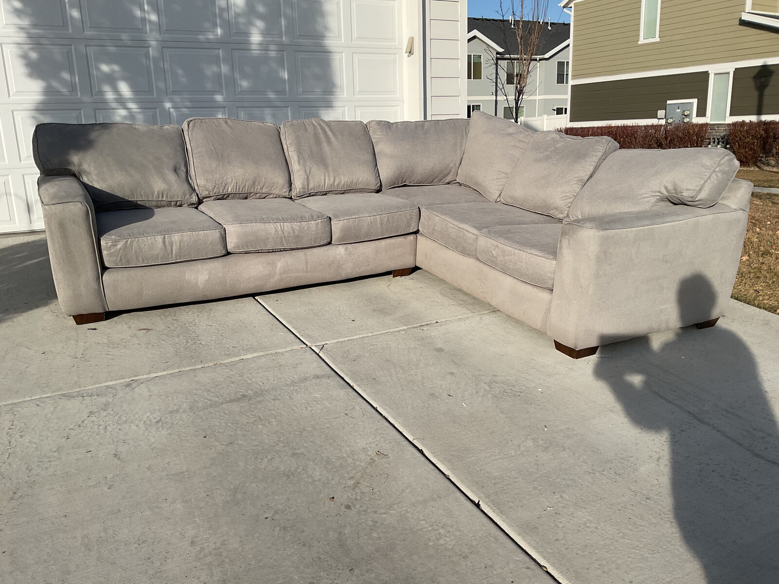 Gray Sectional Couch - Free Delivery