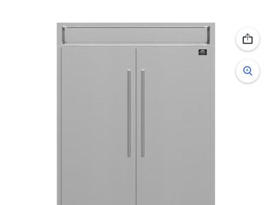 Forno Maderno 2-Piece 56-Inch Convertible Refrigerator 27.2 cu.ft. Stainless Steel