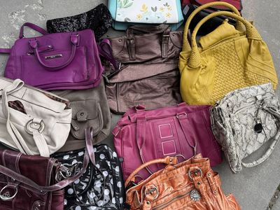 Assorted purses and wallets