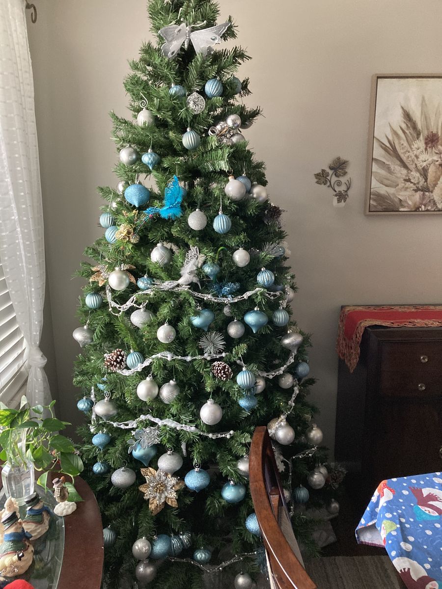 7' lighted Christmas tree for sale