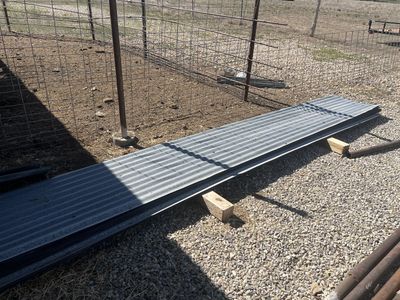 Corrugated roofing metal used