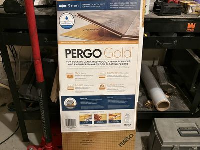 Pergo Gold 3mm Underlayment for Laminate/Hardwood Flooring, 100 sq ft, WetProtect Moisture Barrier I have 11